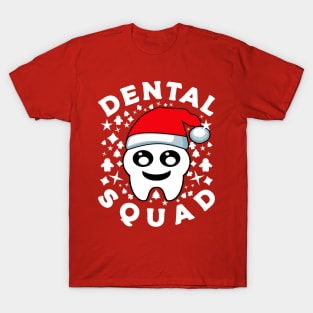 Dental Squad Christmas Tooth Santa Hat T-Shirt